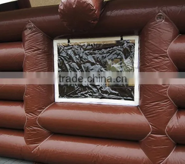 Wooden House Style Inflatable Tent, Inflatable Log Cabin Tent for Custom Size photo-3