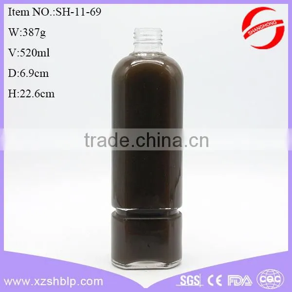 Liquid Packing Glass Juice Bottle With Printing Logo Wholesale photo-6