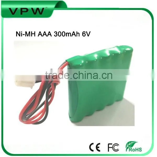 Rechargeable 6V Ni-MH AAA 300mAh Battery Pack photo-2