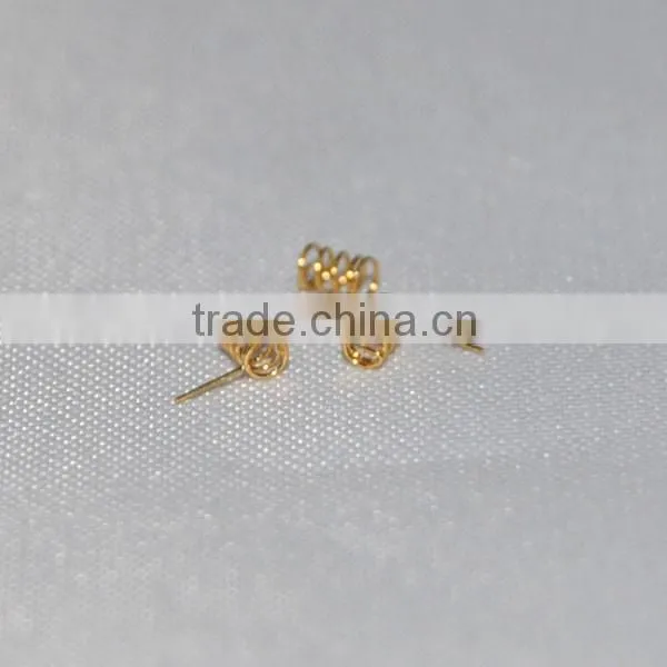 Custom conductive steel spring