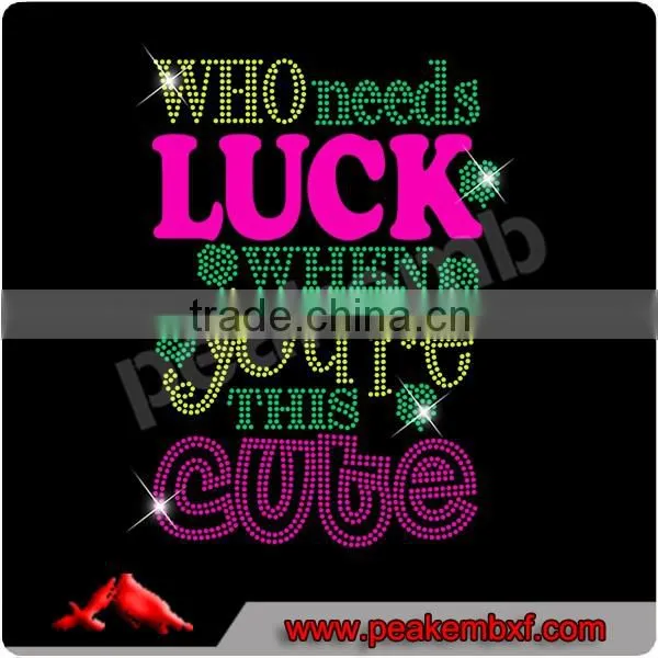 2016 Irish Sweetie Heat Transfer Vinyl Film Shamrock Korea Rhinestones photo-5