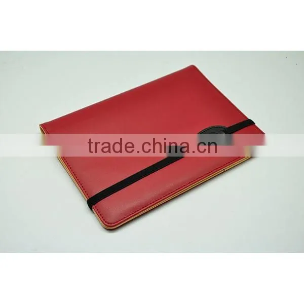 PU Leather Cut Notebook Covers With Embossed Logo and Elastic Band Closure photo-3