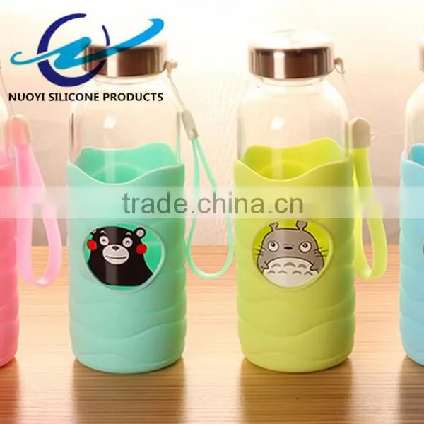 Cartoon Food Grade Soft Silicone Cup Sleeve photo-4