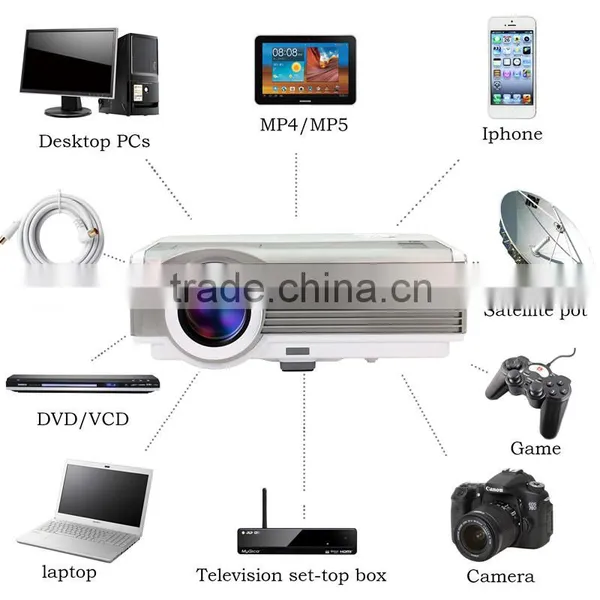 Karaoke Projector 1080p Hdmi Blue and Red 3d Video Projector photo-2