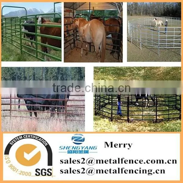 Cheap Metal Livestock Animal Farm Fence Rails Holding Yards Ranch Fence Panels photo-2