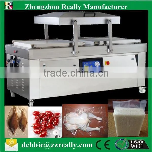 Double Chamber Vacuum Packing Machine for Sea Food,salted Meat,dry Fish,pork,beef,rice