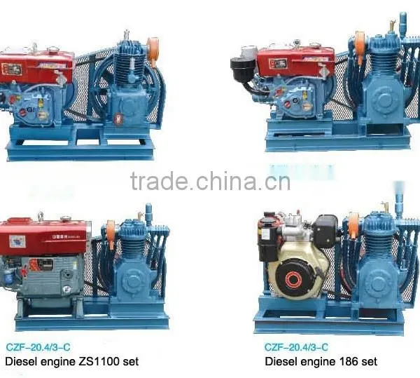 Air Cooling Second Stage Compression Marine Air Compressor