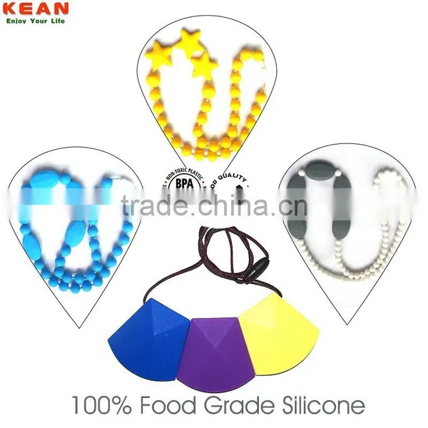 LFGB and FDA Approved Silicone Necklace Pendant China Hip Hop Jewelry