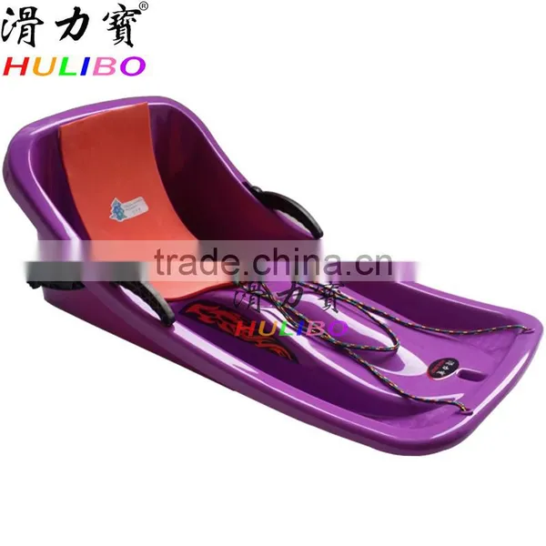 Plastic Snow Sledge With Backrest