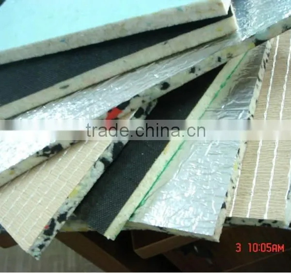 PE Film/non Woven Fiber Rebonded Soundproof Carpet Uderlay photo-4