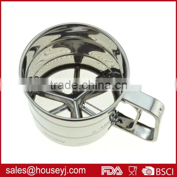 Home Baking Tool Stainless Steel Flour Sifter Powder Sifter Shakers photo-3