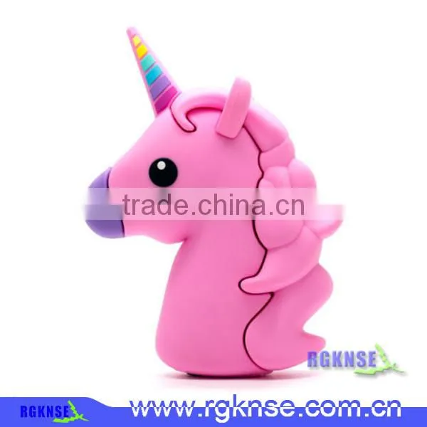 Newest Design Cartoon Unicorn Power Bank Baterry Charger Emoji Power Bank photo-4