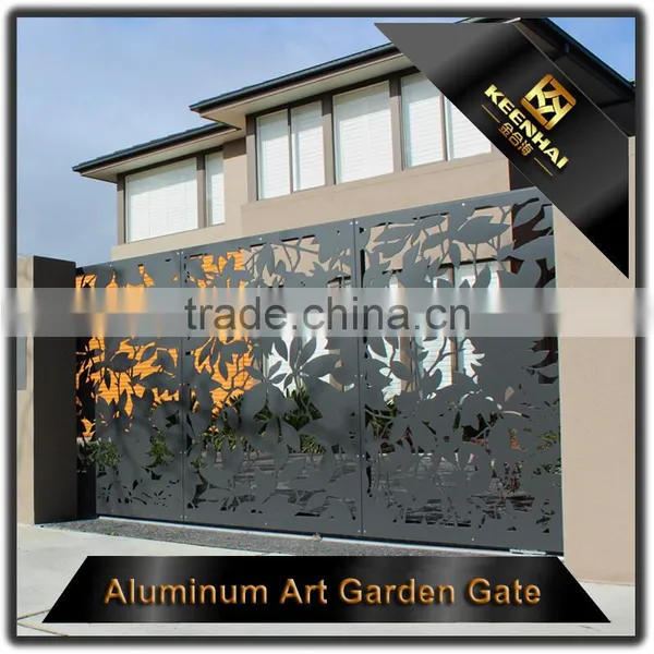 Garden Decoration Podwer Coated Laser Cut Aluminum Modern Garden Gates photo-4