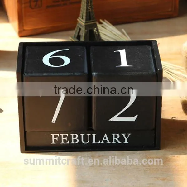 Yearly Table Calendar Wooden Islamic Calendar 2017 photo-5