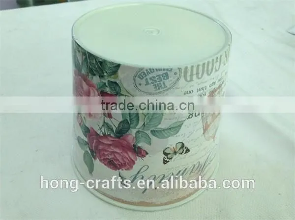 Hot Sale Set/3 Bulk Rose Design Round Plastic PP Flower Pot for Garden photo-4
