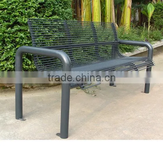Street Outdoor Steel Seating Bench photo-6