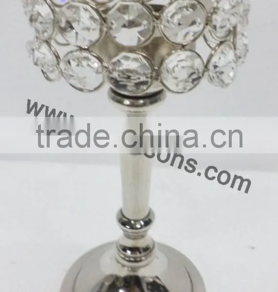 Crystal Candle Holder Stand With Metal , Crystal Tealight Holder Stand photo-5