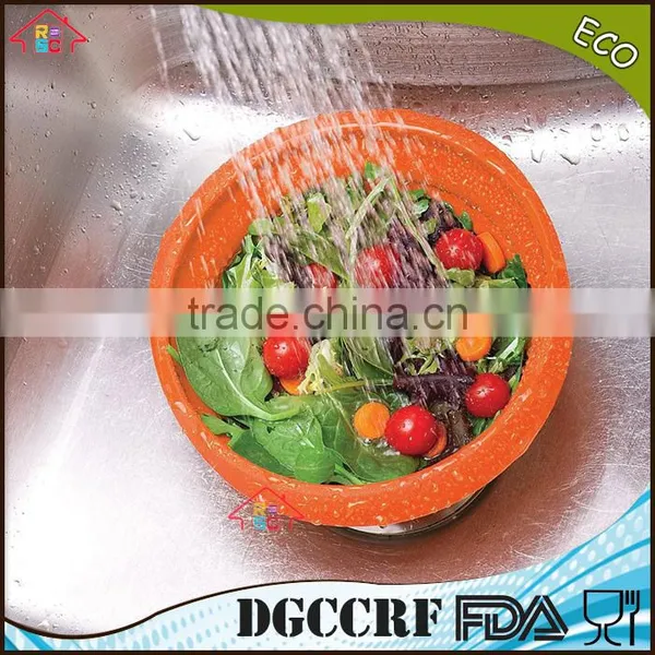 NBRSC Silicone Collapsible Colander Spaghetti Strainer Mesh Drainer for Food Pasta Vegetables Fruit photo-5