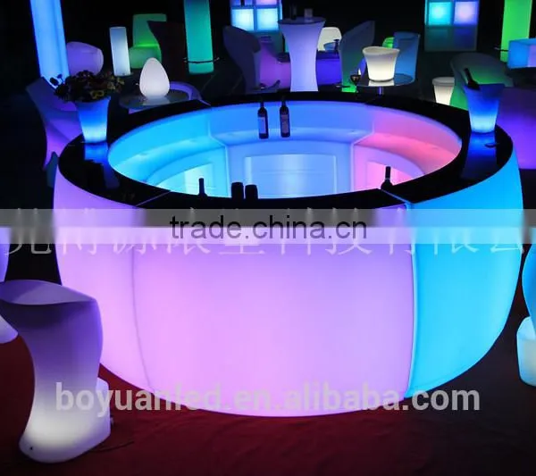 Led Shop Showroom Reception Counter Designs Home Party Light up Bar Counter photo-3