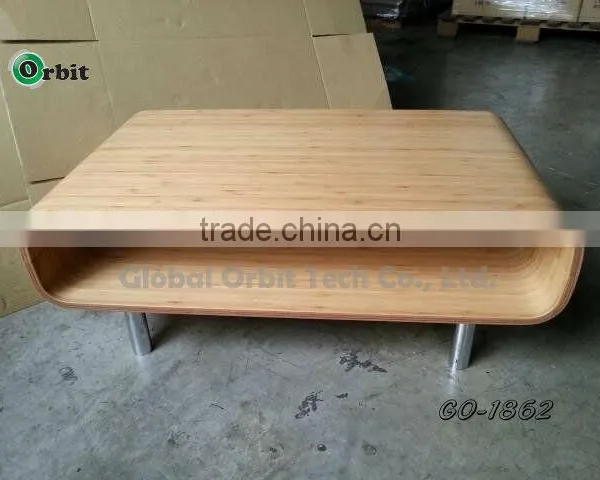 Living Room Wooden Bentwood Coffee Table Design photo-3
