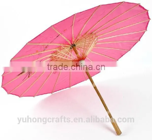 Chinese Style Silk Parasol With Flower Painting photo-3