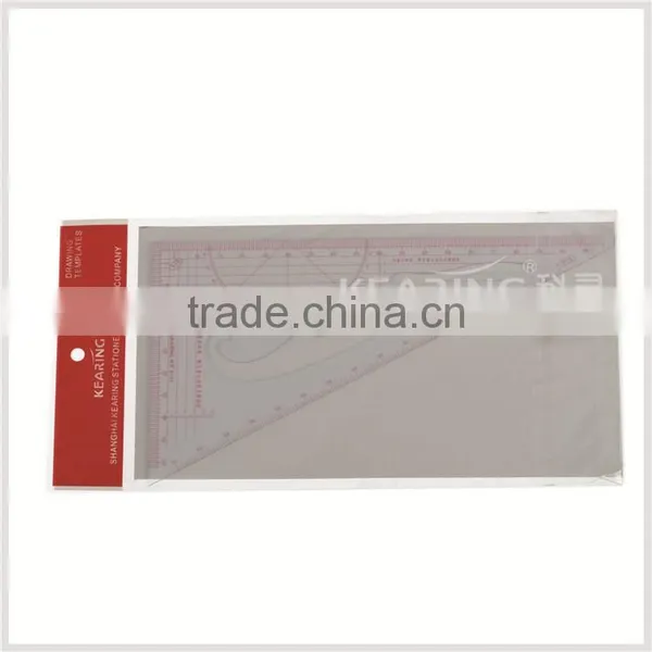 Kearing Sanwich Line Triangle Scale Ruler, 1/4 & 1/5 Scale for Fashion Design, High Quality Ruler for Sewing Market #8545 photo-2