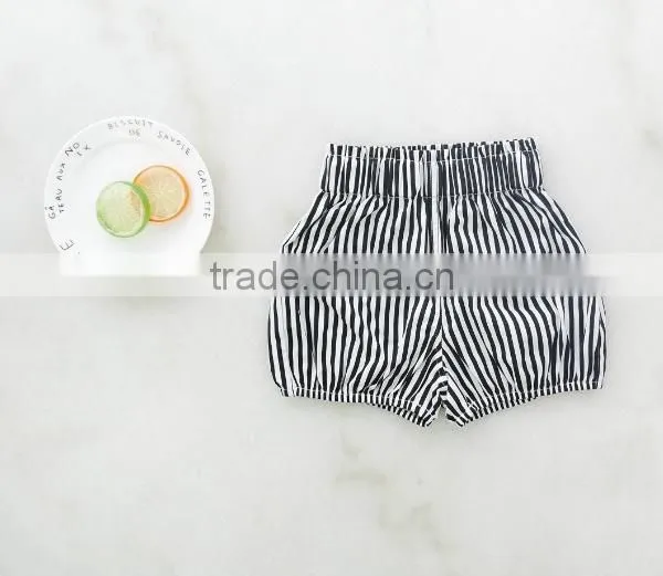 Wholesale Children's Boutique Clothing Stripes Polka Dots Pattern Baby Shorts photo-5
