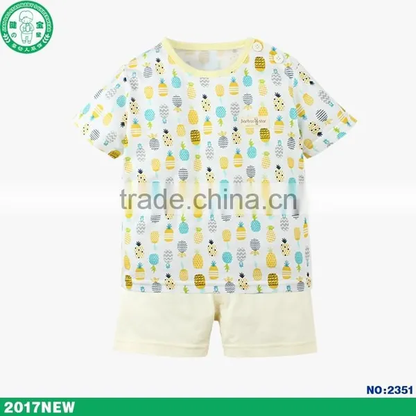 Wholesale 2017 New Design Summer Clothing Set Baby Girl Wear With Soft Touch photo-3