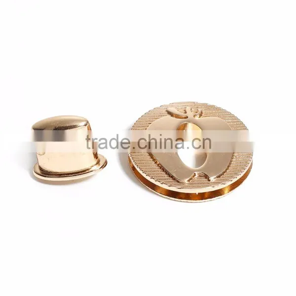 Zinc Based Alloy Purse Twist Turn Lock Gold Plated 42mm(1 5/8") Dia, 1 Set photo-3