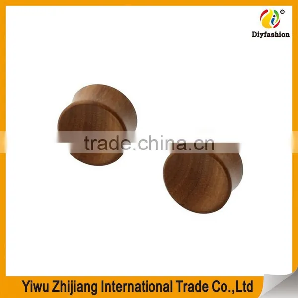 Concave Red Saba Wood Ear Plugs photo-3