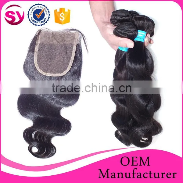Wholesale Human Hair Body Wave Lace Front Closure Brazilian Virgin Hair 4*4 Lace Top Closure Body Wave Lace Closure photo-2