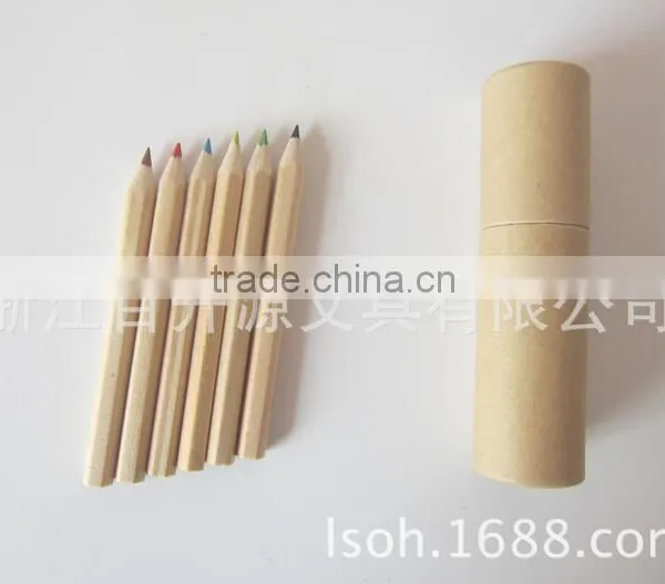 3.5''HB Black Wood Pencils Wih Diamond in Paper Tube photo-3
