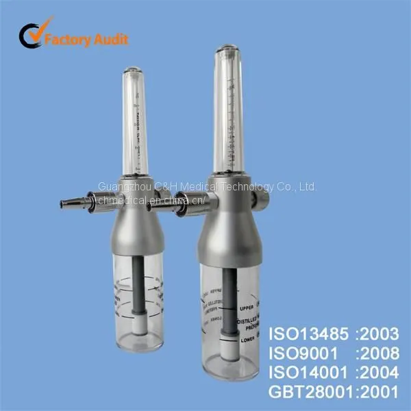 Wall Type Medical Gas Outelt Using Medical Oxygen Inhaler / Flowmeter With Humidifier