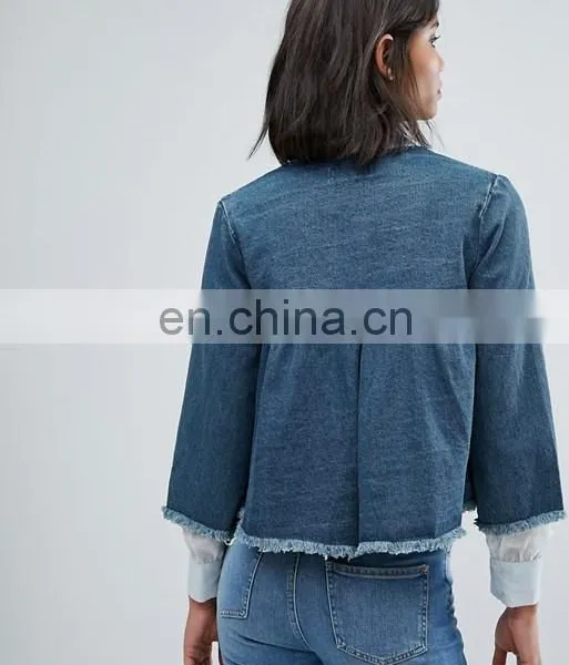 Denim Jacket Womens Fashion Jacket Denim Jackets for Lady photo-2