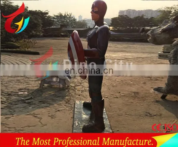 Outdoor Decoration Life Size Fiberlgass Superhero Spiderman Statue photo-3