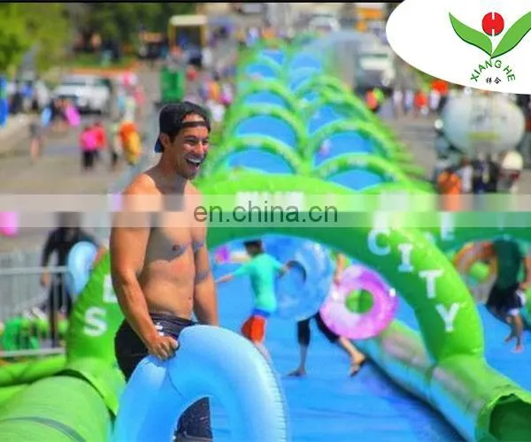 Large Entertainment Event Street Road Funny Inflatable Long Water Slides photo-2