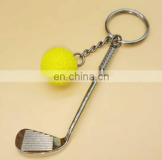 Newest Popular Sports Goods Keychain Candy Color Golf Ball Keychain photo-2