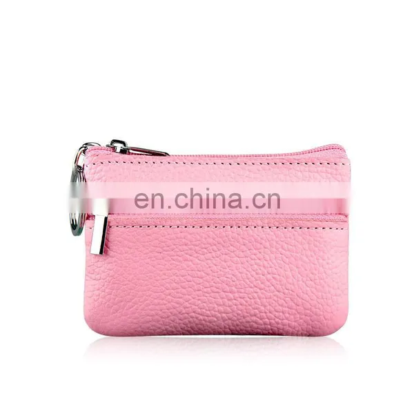 Genuine Leather Coin Purse With Key Ring photo-4