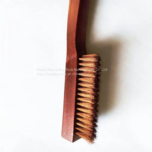 Factory Hot Sale Non Sparking Brush Shoe Handle Wooden Handle photo-2