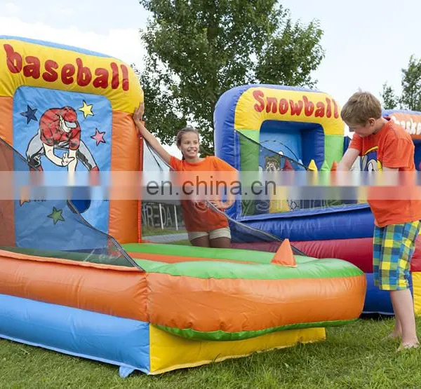 Inflatable Baseball Snowball Basketball Big Mouth Carnival Games Set For Events photo-3