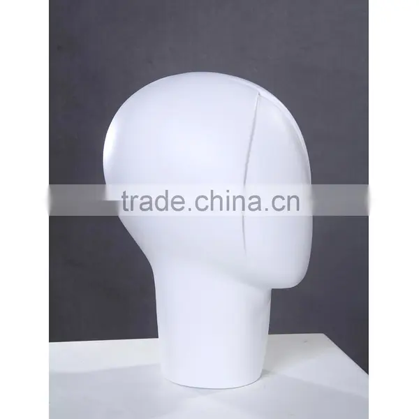 Fiberglass Female White Head Mannequin Dispaly Jewelry/ Hat /scarf/wig Mannequin Head H1084 photo-6