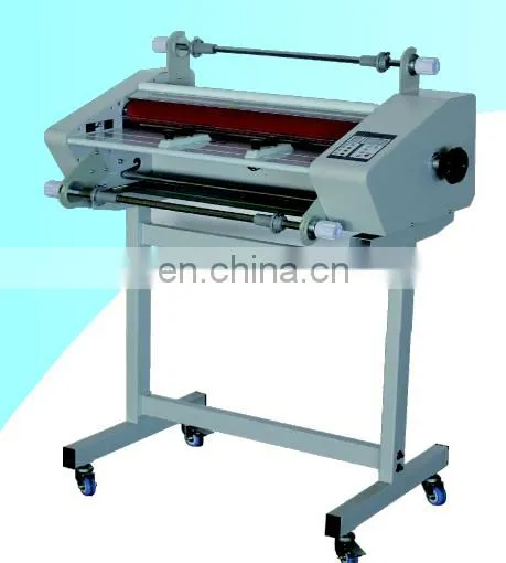 SRL-D68 High Quality Max Laminating Width 630Mm Hot and Cold Double Side Roll Laminating Machine With Shelf photo-3