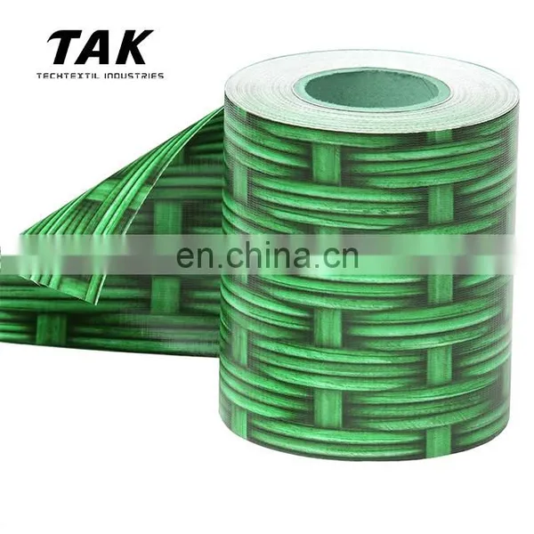 PVC Tarpaulin Brown/Green/Grey Strip Fence for Backyard Garden Protection photo-5
