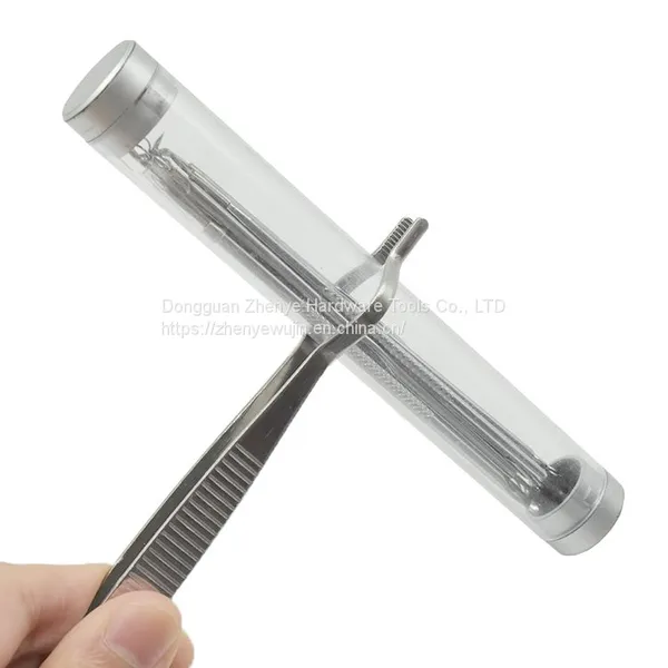 Stainless Steel Tweezers Chemical Experiment Equipment Thickened Tube Tweezers Round Head Crucible Pliers High-Temp Resistant Teaching Instruments photo-3