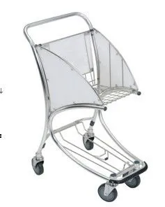 TSST-17 Airport Trolley 3 Wheels Airport Luggage Trolley 3 Wheels Portable Mobile Airport Trolley With Brake photo-4