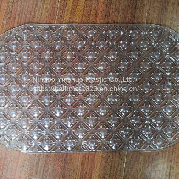 Transparent popular ANTI-SLIP bath mat PVC material