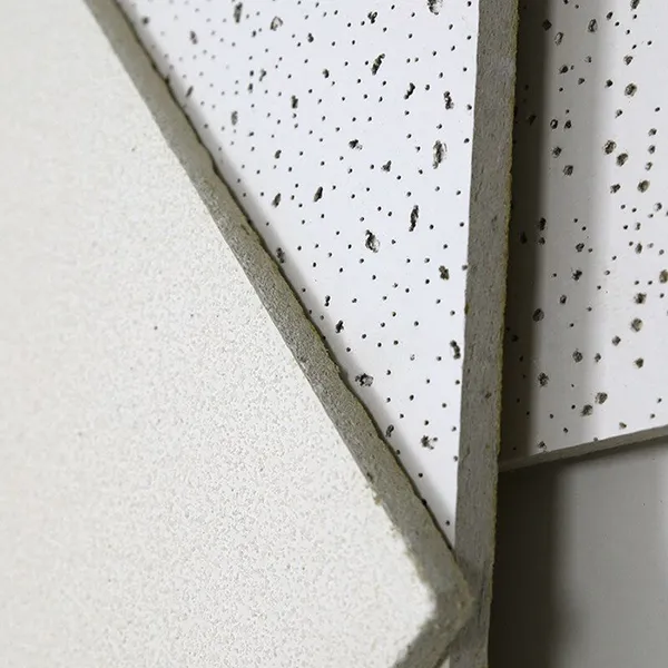Easy Clean Wall Cladding Acoustic Panel Building Material Ceiling Panel Mineral Fiber Panel Ceiling Covering Ceiling Decoration