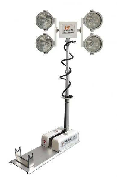 360° Rotating Electric Lift Lighting Tower for Garden and Road Applications