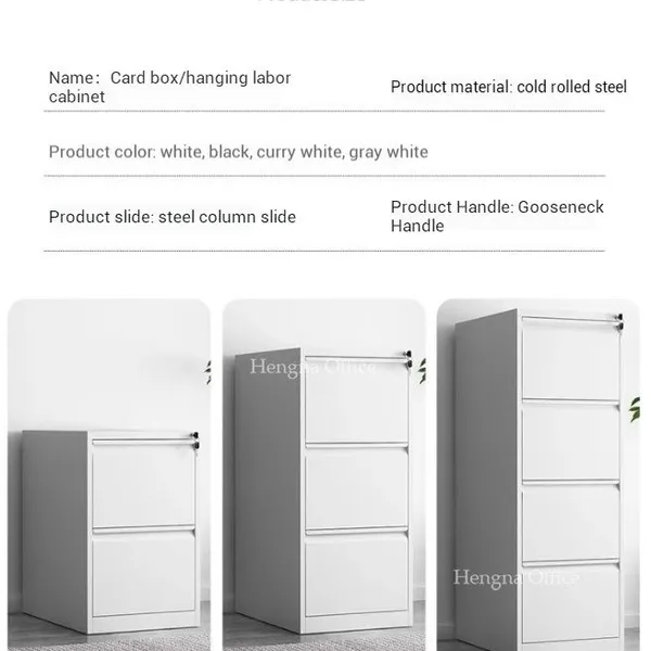 Library Card Catalog Cabinet LC-8000 | 50000+ Times Test Rails | Thickened Cold Rolled Steel | Dewey System | Academic Grade