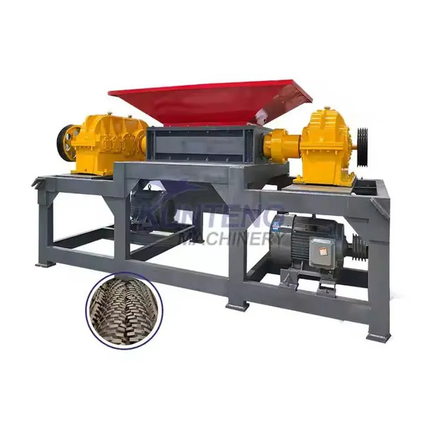 Waste Plastic Shredders Waste Metal Wood Chipper Shredder Machine Garbage Recycling System